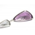 colier Lalique " Ice Light ". argint & cristal. Harrods 